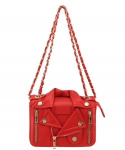 Jacket Inspired Shoulder Bag 6725 RED